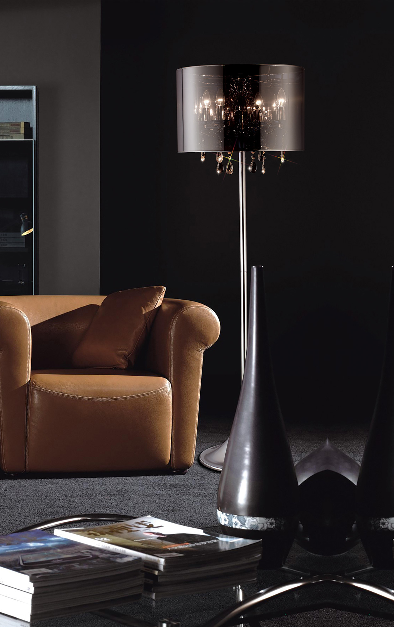 Trace Crystal Ceiling Lights Diyas Shaded Crystal Fittings